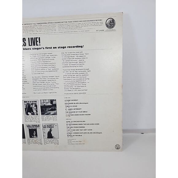 LOU RAWLS * Memories From 1966 * LIVE! / David Axelrod CAPITOL T 2459 EXC - Picture 6 of 9